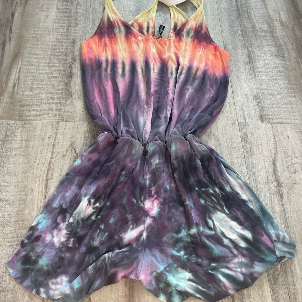 Brightly Twisted Tie Dye Romper Size S/M